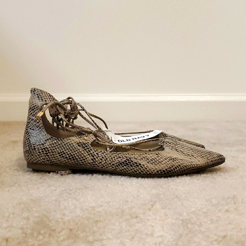 Lace up flats